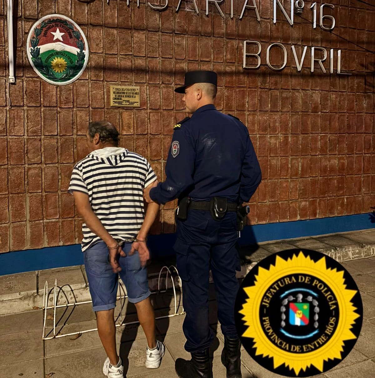 Violó una medida judicial, se trenzó a golpes con su hijo y fue detenido